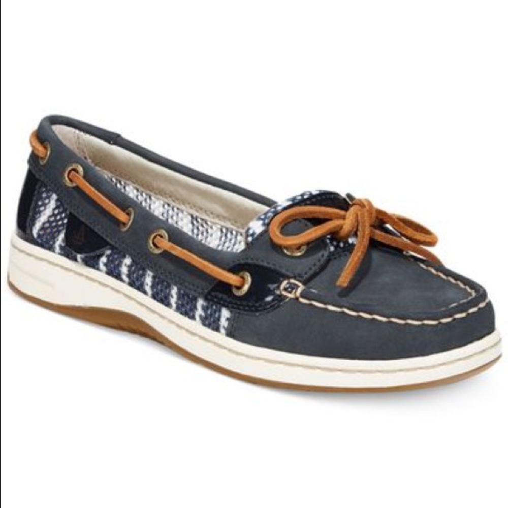Sperry Angelfish Slip-on Leather Mesh Boat Shoes